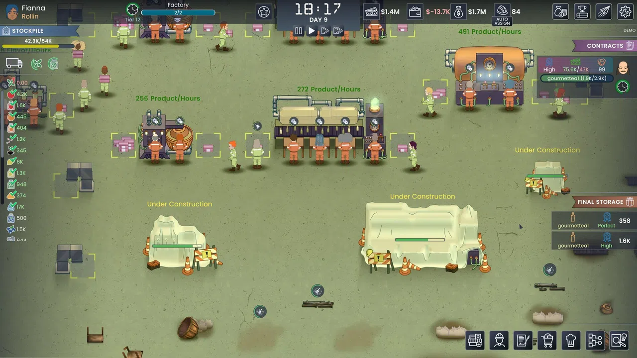 Fizz Flow: Factory Management Screenshot 1