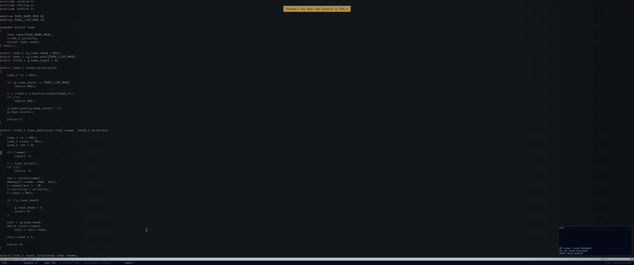 Terminal Insanity: CodeJacker Screenshot 0