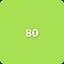 Eightieth icon
