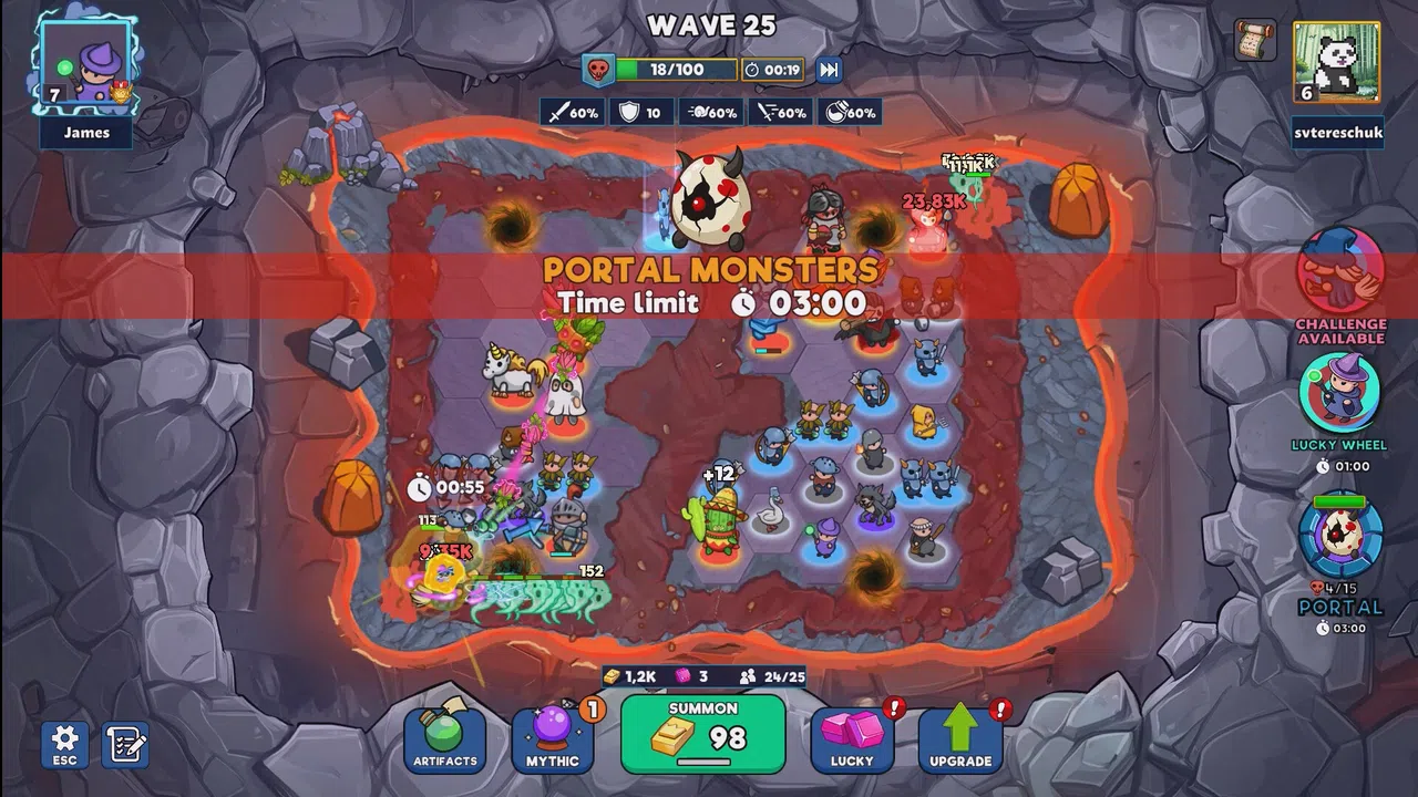 ChanceLot TD: Merge Wars Screenshot 2