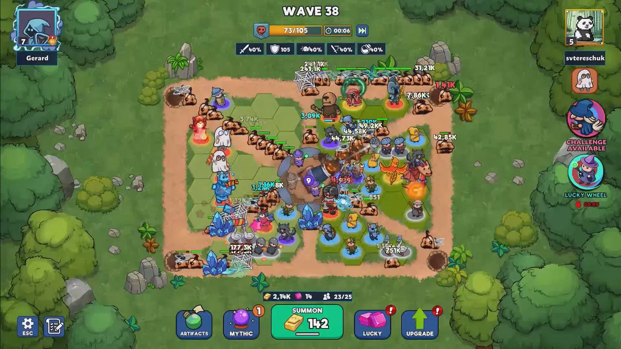 ChanceLot TD: Merge Wars Screenshot 1
