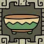 A ceramic icon