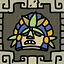 The Mayan mask icon