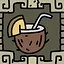 A coconut icon