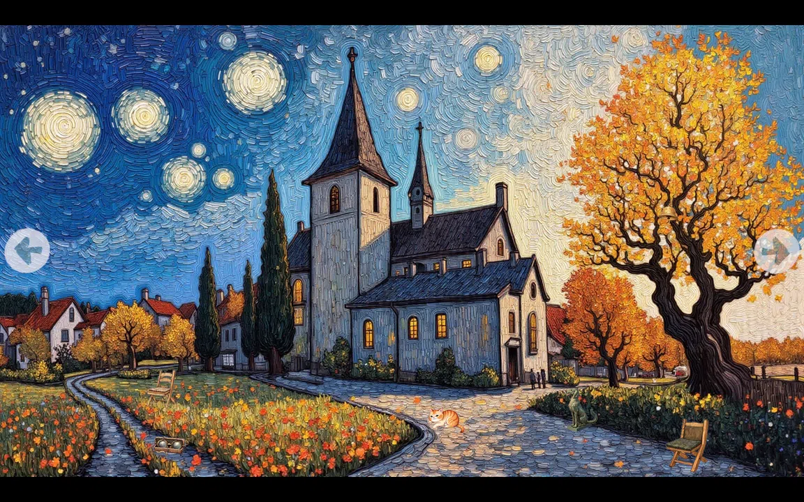 Meow Time Machine: VAN GOGH Screenshot 1
