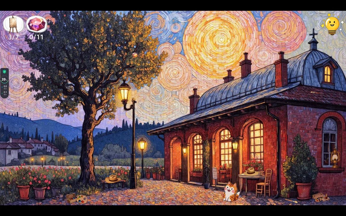 Meow Time Machine: VAN GOGH Screenshot 2