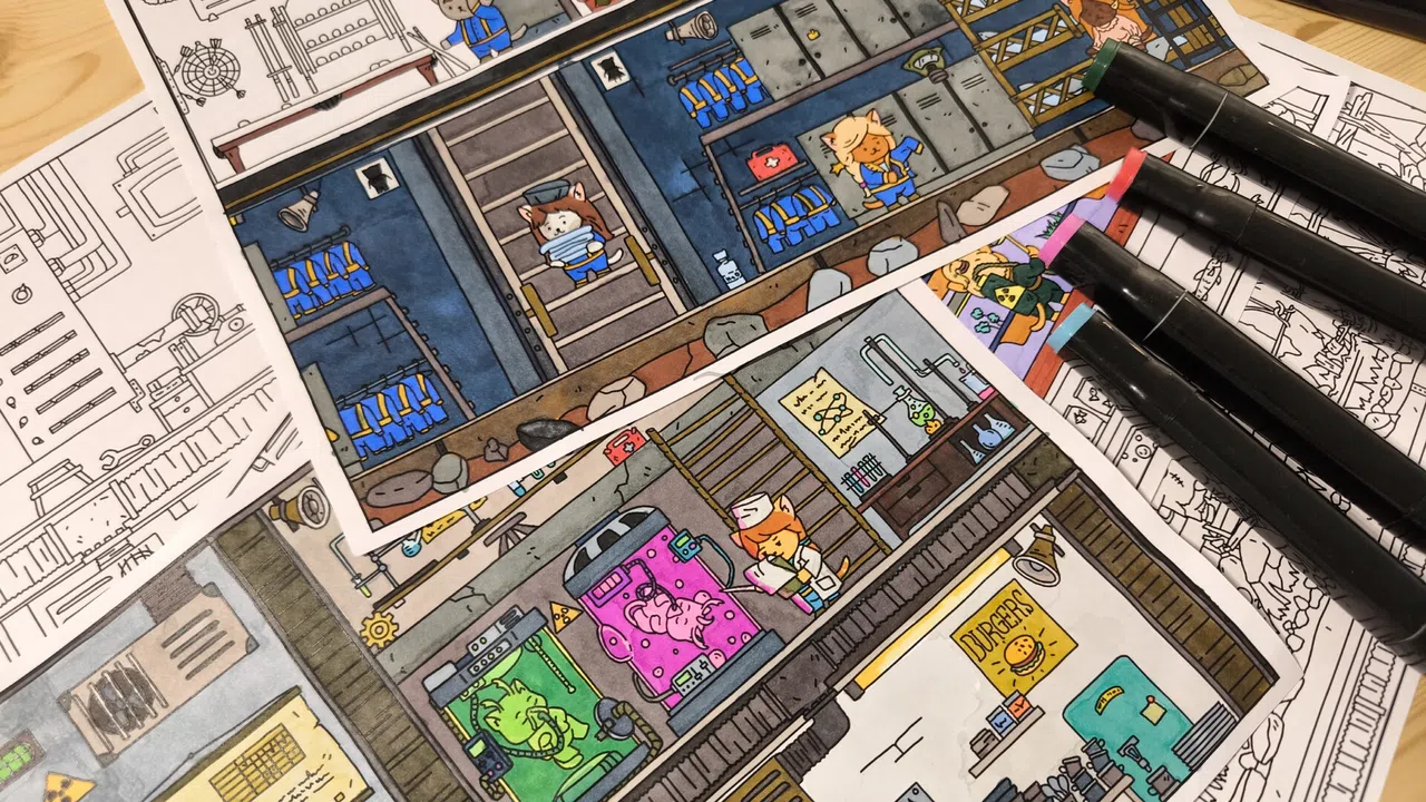 FIND ALL: Bunker - Coloring Book Screenshot 1