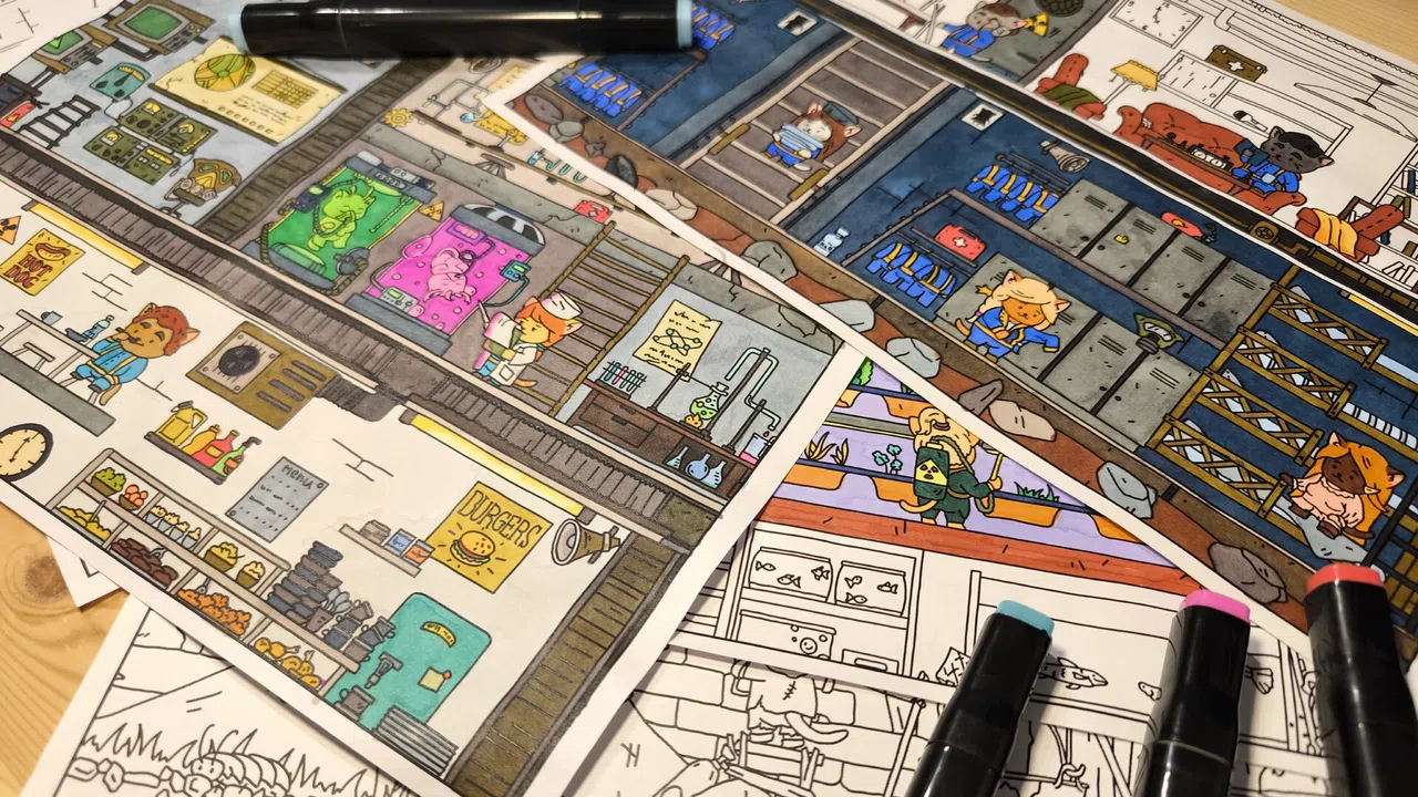 FIND ALL: Bunker - Coloring Book Screenshot 4