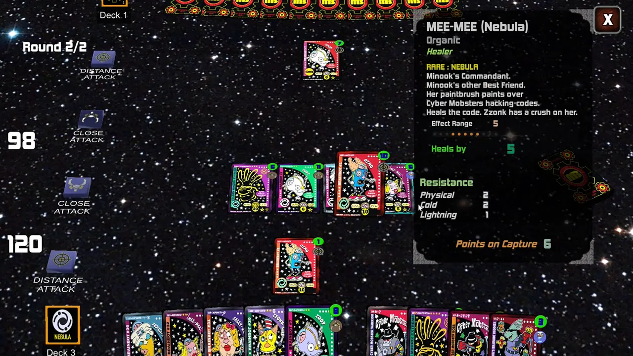 Minook and the Brainbots: Collector Card Battle Screenshot 0