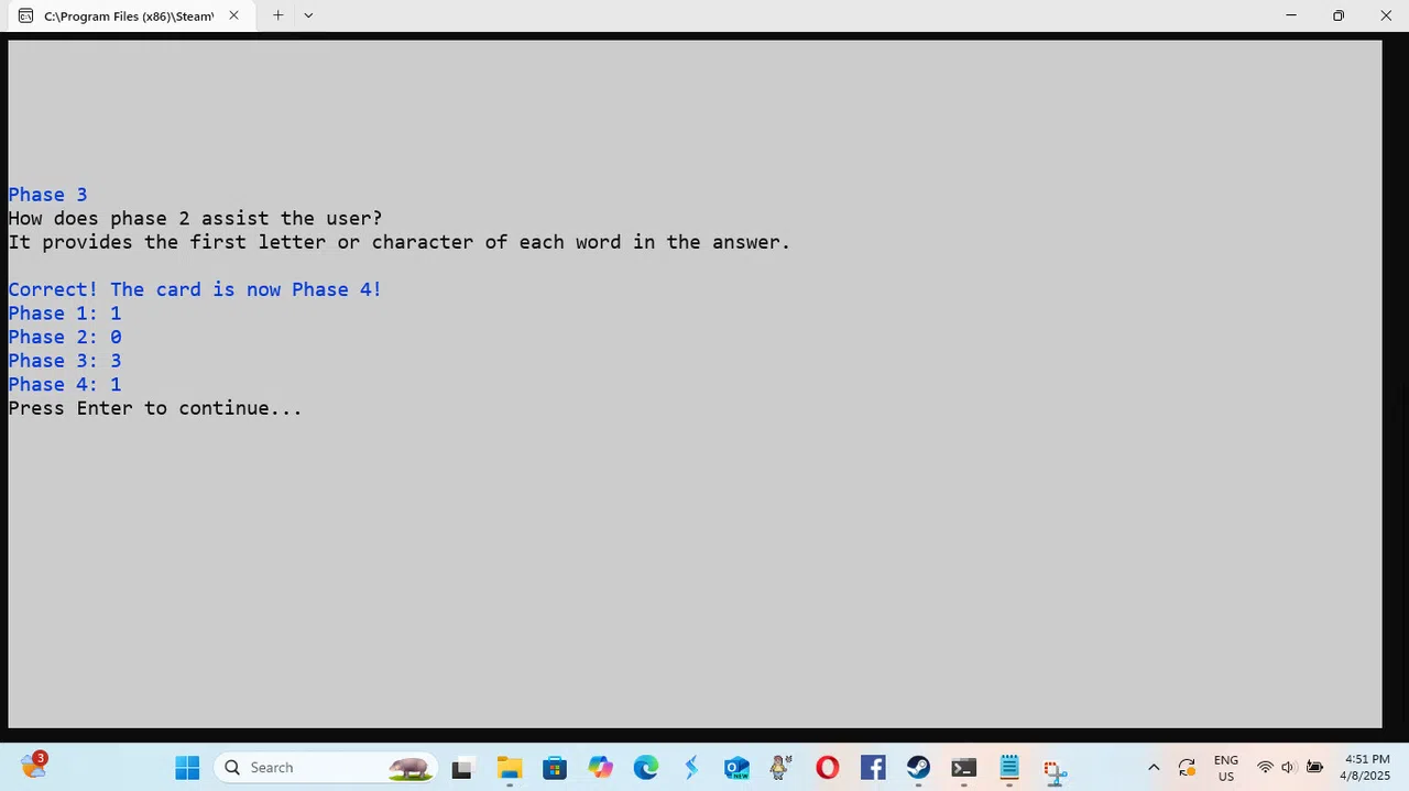 Retro Elimination Flashcards 2 Screenshot 7