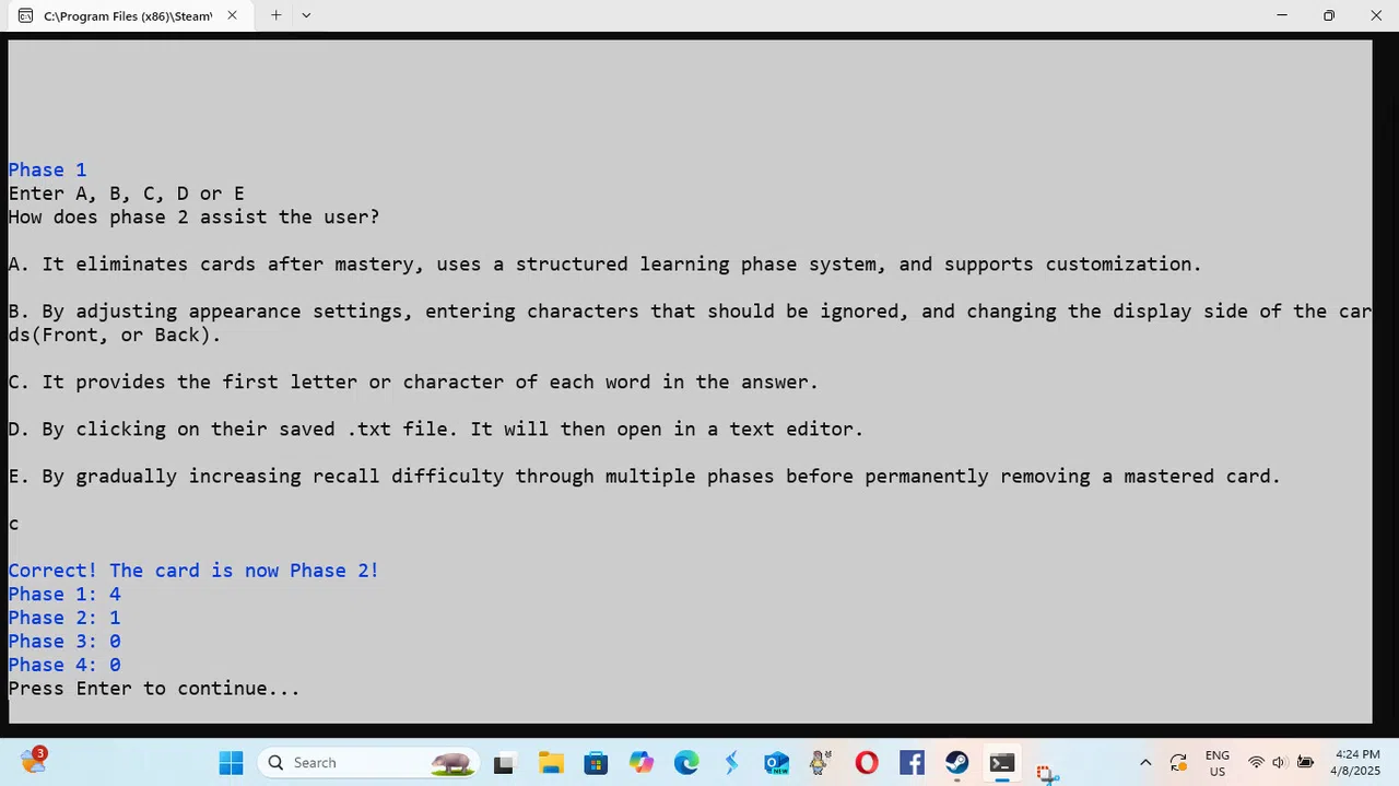 Retro Elimination Flashcards 2 Screenshot 2