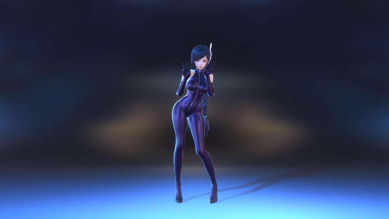 Angel Legion-DLC Tight Leather (Purple) Screenshot 4