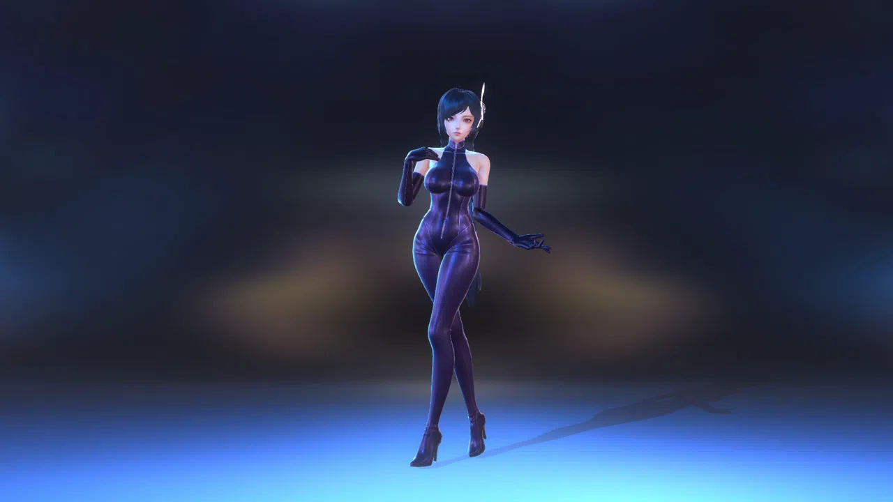 Angel Legion-DLC Tight Leather (Purple) Screenshot 3
