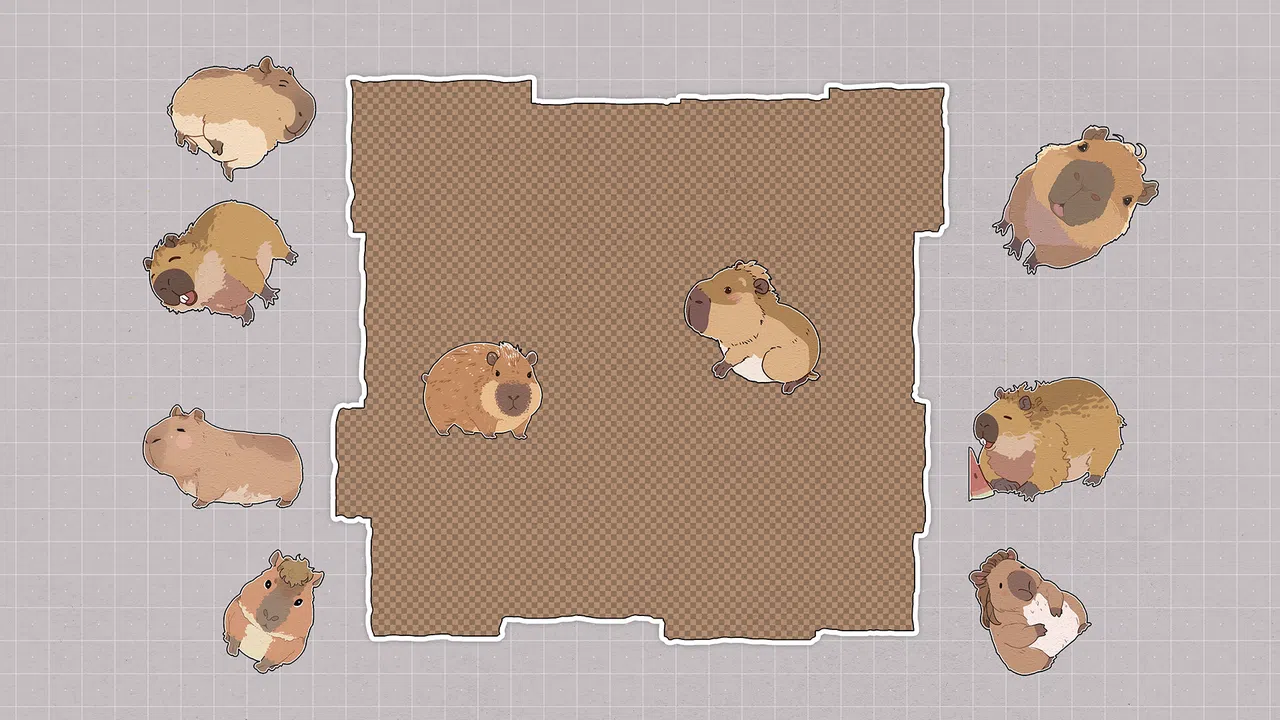 Capybaras Huddled Together Screenshot 1