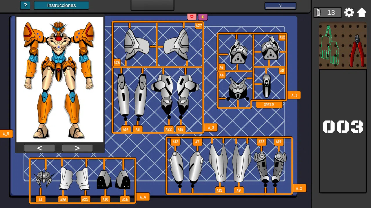 Mech Assembler: Model Kit builder Simulator Screenshot 2