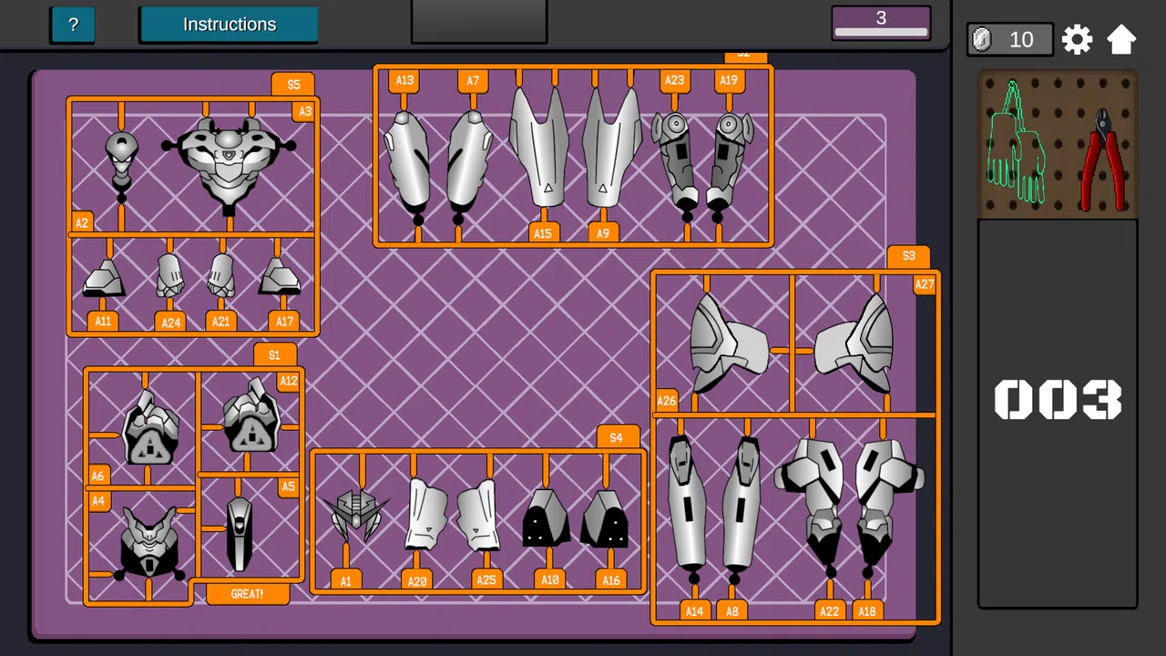 Mech Assembler: Model Kit builder Simulator Screenshot 1
