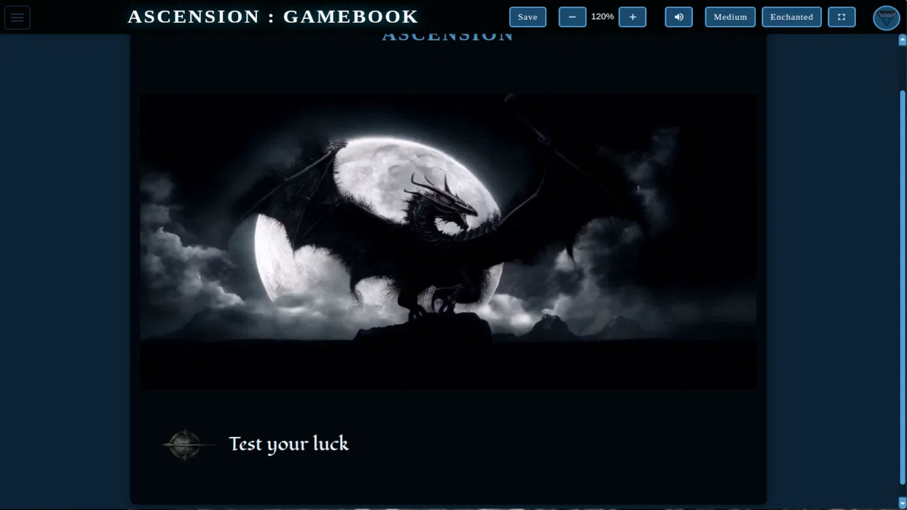 Ascension Gamebook Screenshot 0