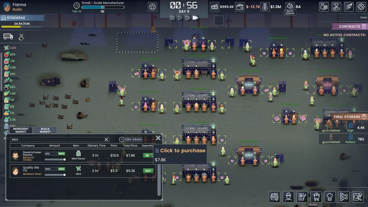 Fizz Flow: Factory Management Demo Screenshot 9