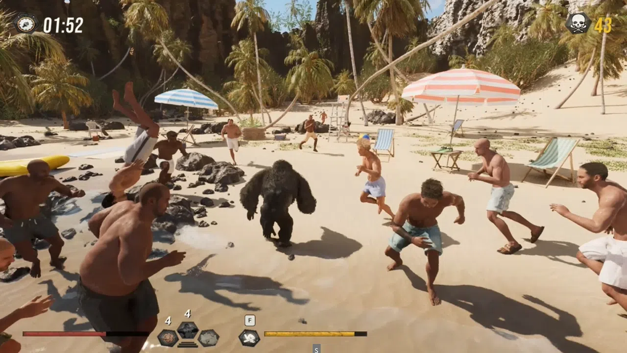 Gorilla Vs 100 Men Screenshot 3