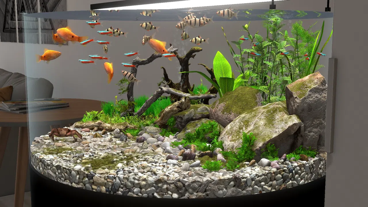 Behind Glass: Aquarium Simulator - Round Tank and Jellyfish Pack Screenshot 3
