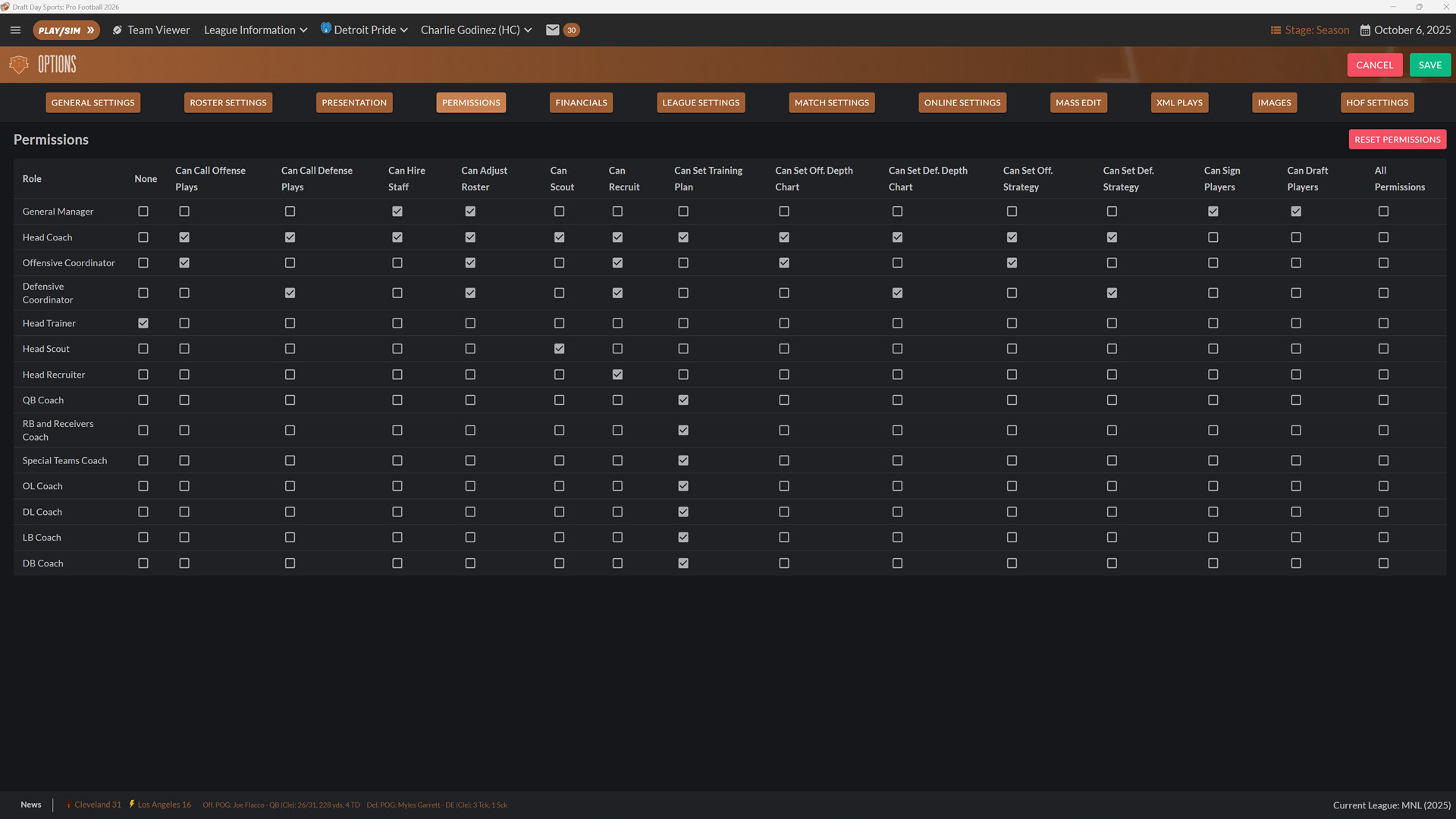 Draft Day Sports: Pro Football 2026 Screenshot 1