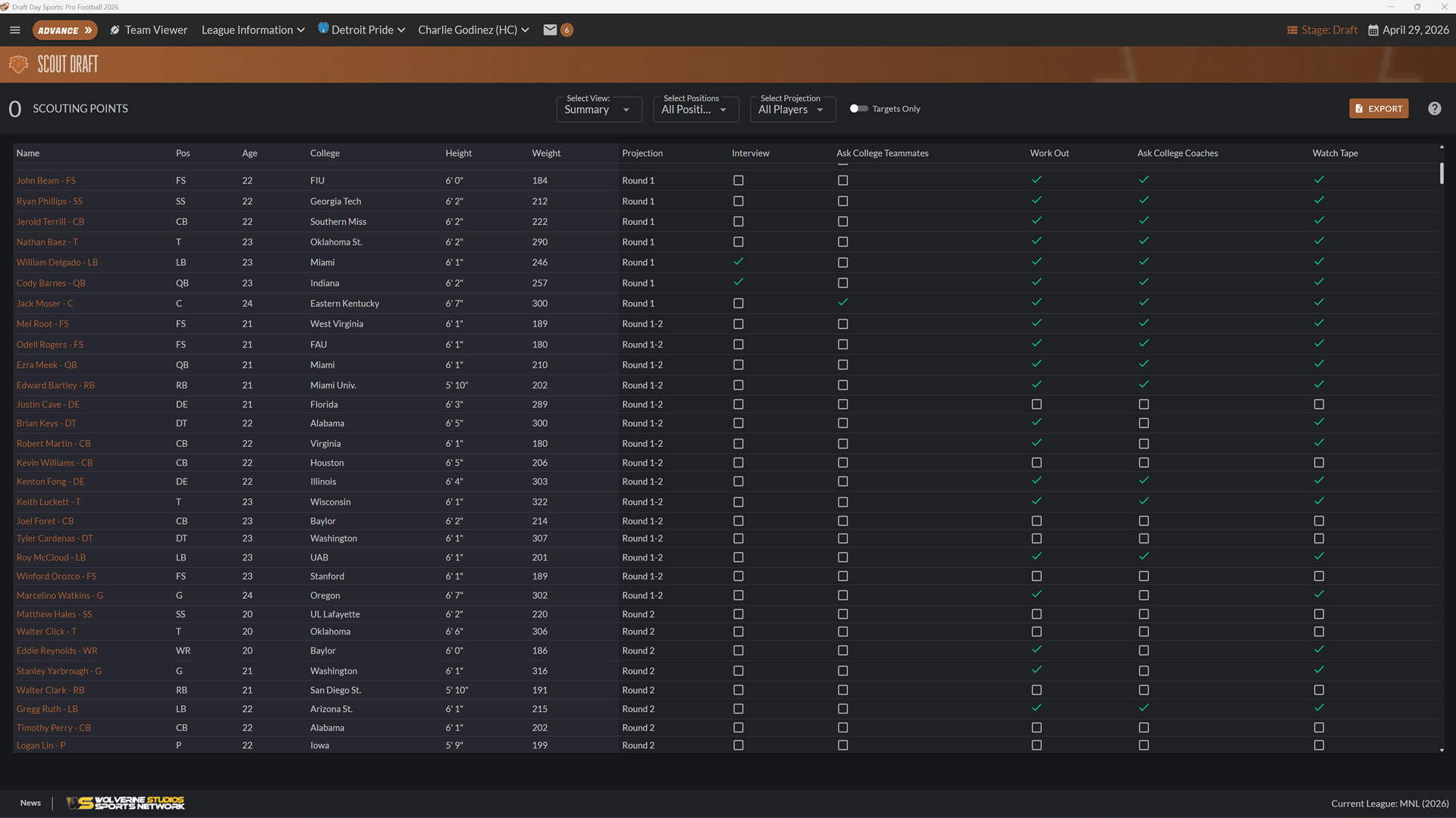 Draft Day Sports: Pro Football 2026 Screenshot 3