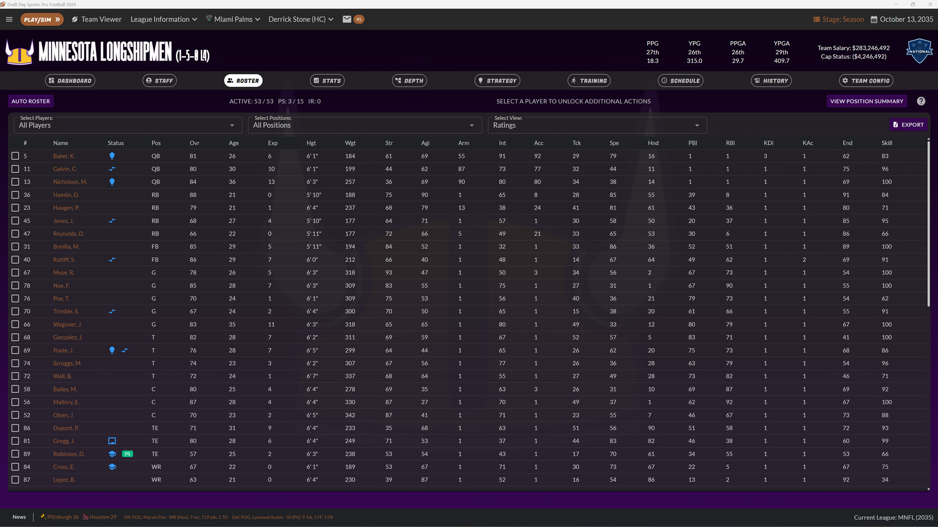Draft Day Sports: Pro Football 2026 Screenshot 8