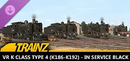 Trainz 2022 DLC - VR K class Type 4 (K186-K192) - In Service Black