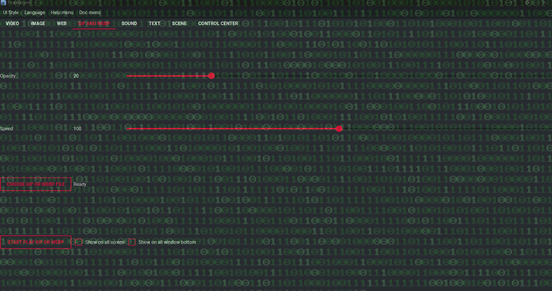 FrontEngine Screenshot 2