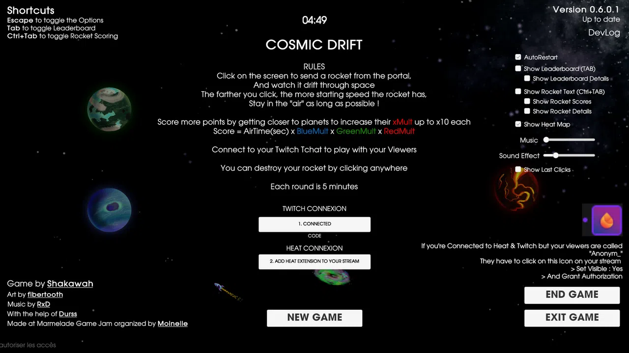 Cosmic Drift Demo Screenshot 3