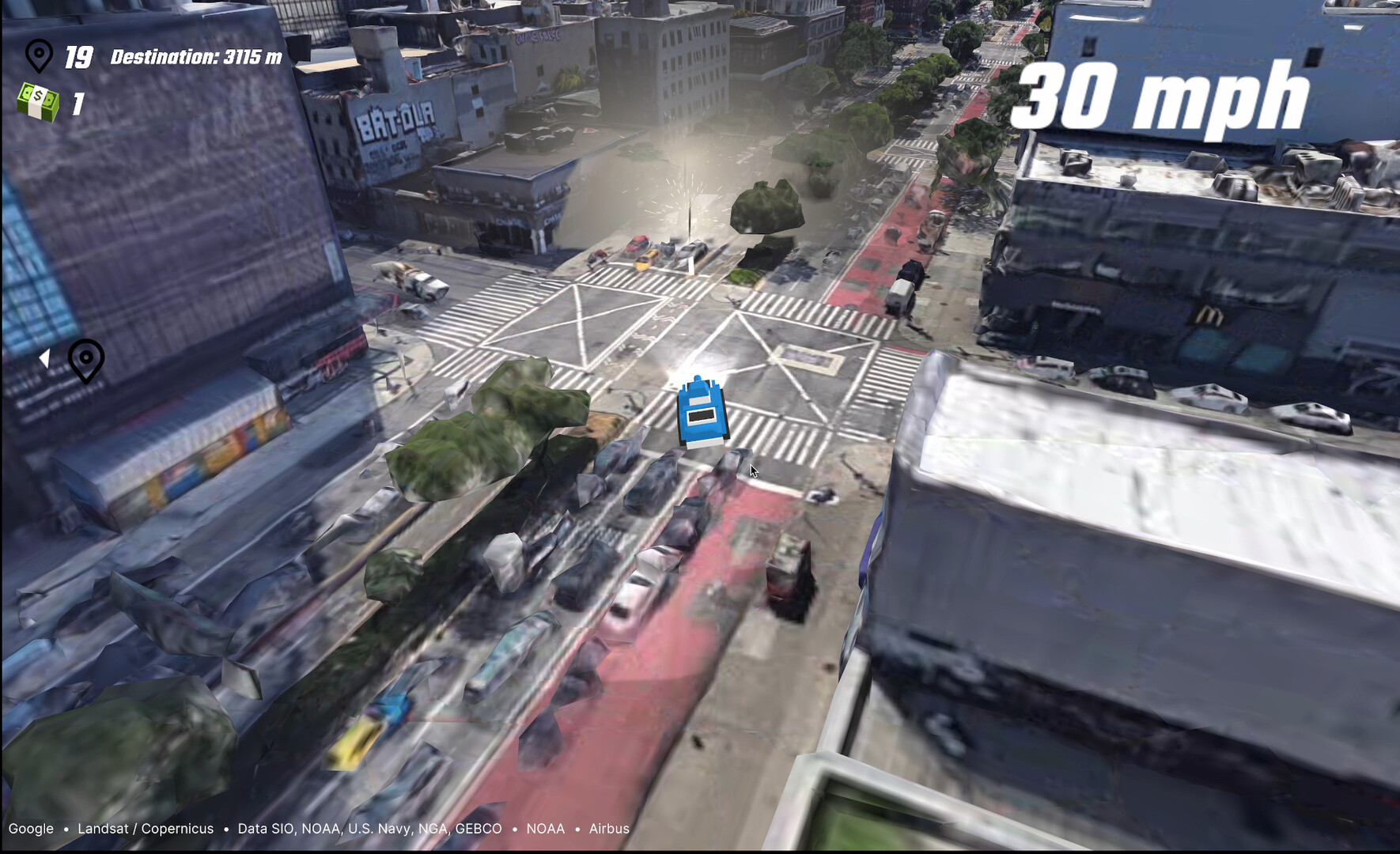 EarthKart: Google Maps Driving Simulator Screenshot 6