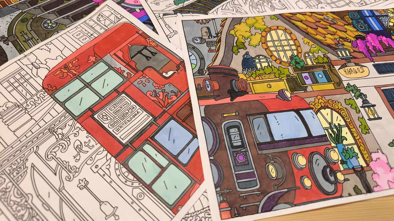 FIND KITTENS 3: Steampunk - Coloring Book Screenshot 5
