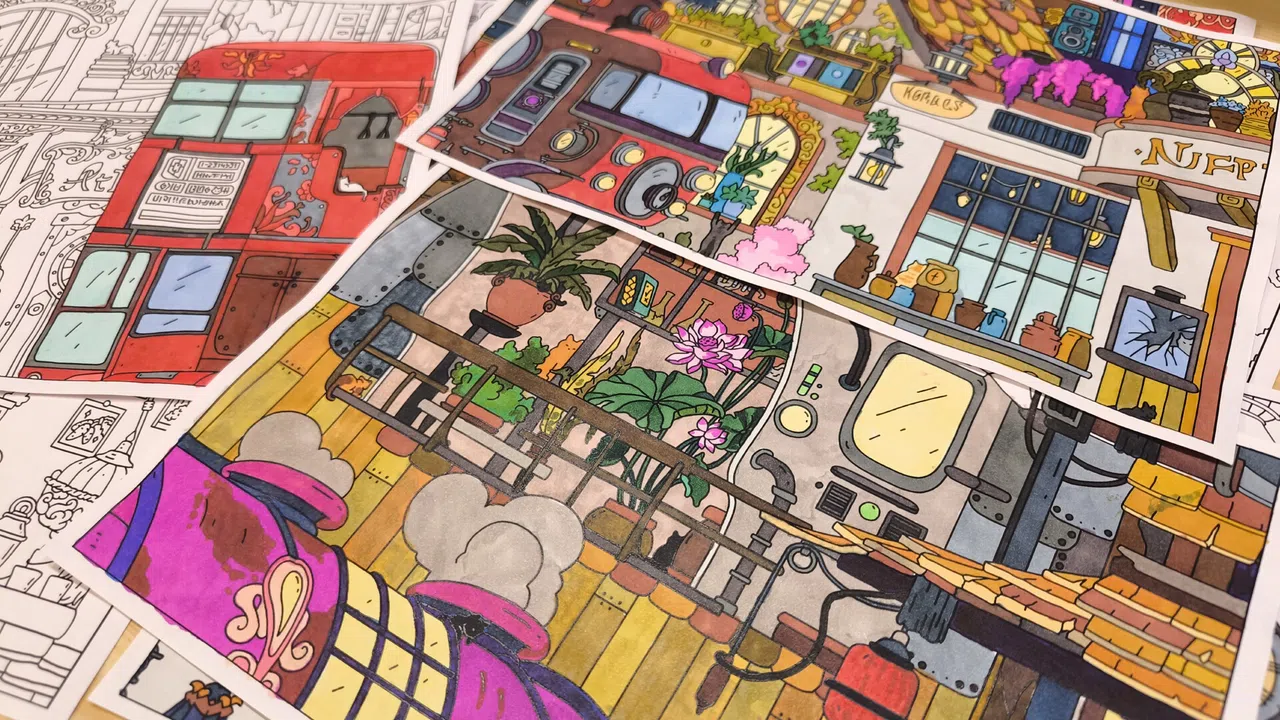 FIND KITTENS 3: Steampunk - Coloring Book Screenshot 4