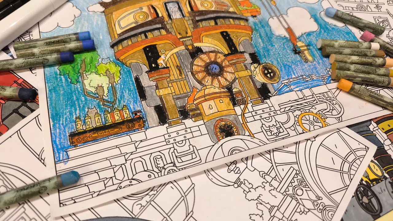 FIND KITTENS 3: Steampunk - Coloring Book Screenshot 3
