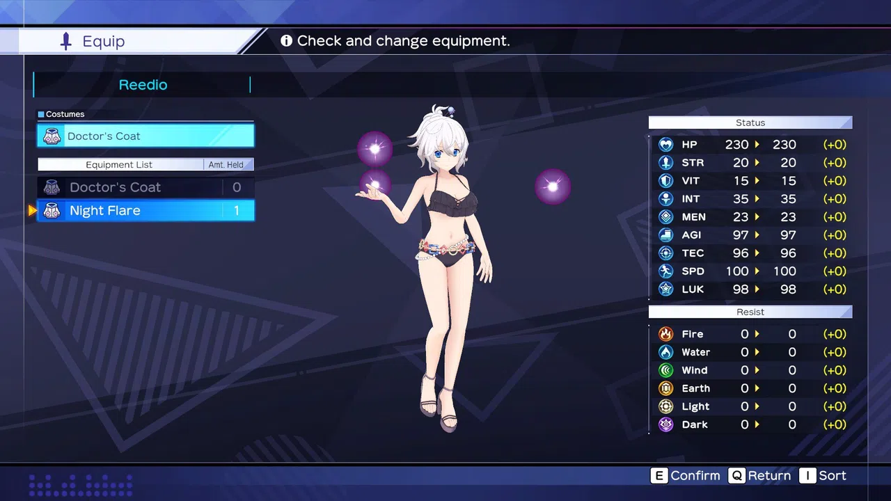 Neptunia Game Maker R:Evolution - Swimsuit Costume Set Screenshot 3
