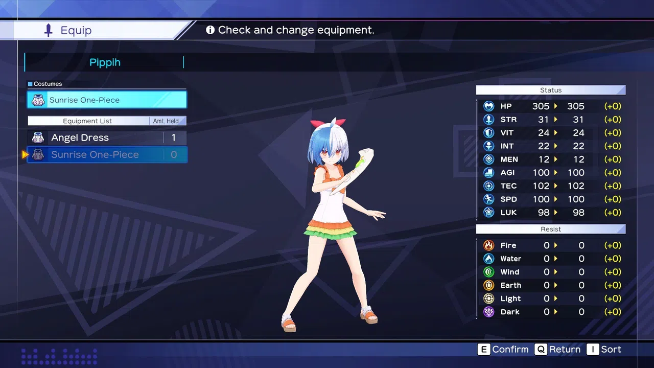 Neptunia Game Maker R:Evolution - Swimsuit Costume Set Screenshot 0