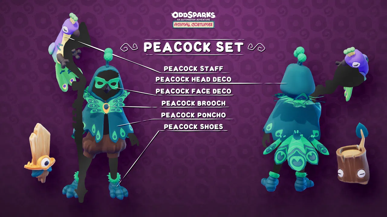Oddsparks: An Automation Adventure - Tailor's Animal Costumes Pack Screenshot 4