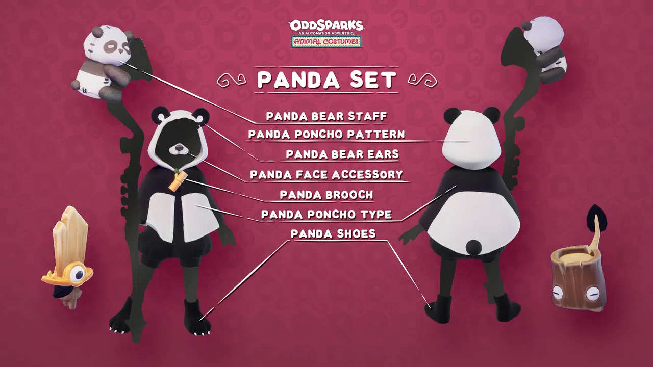 Oddsparks: An Automation Adventure - Tailor's Animal Costumes Pack Screenshot 0