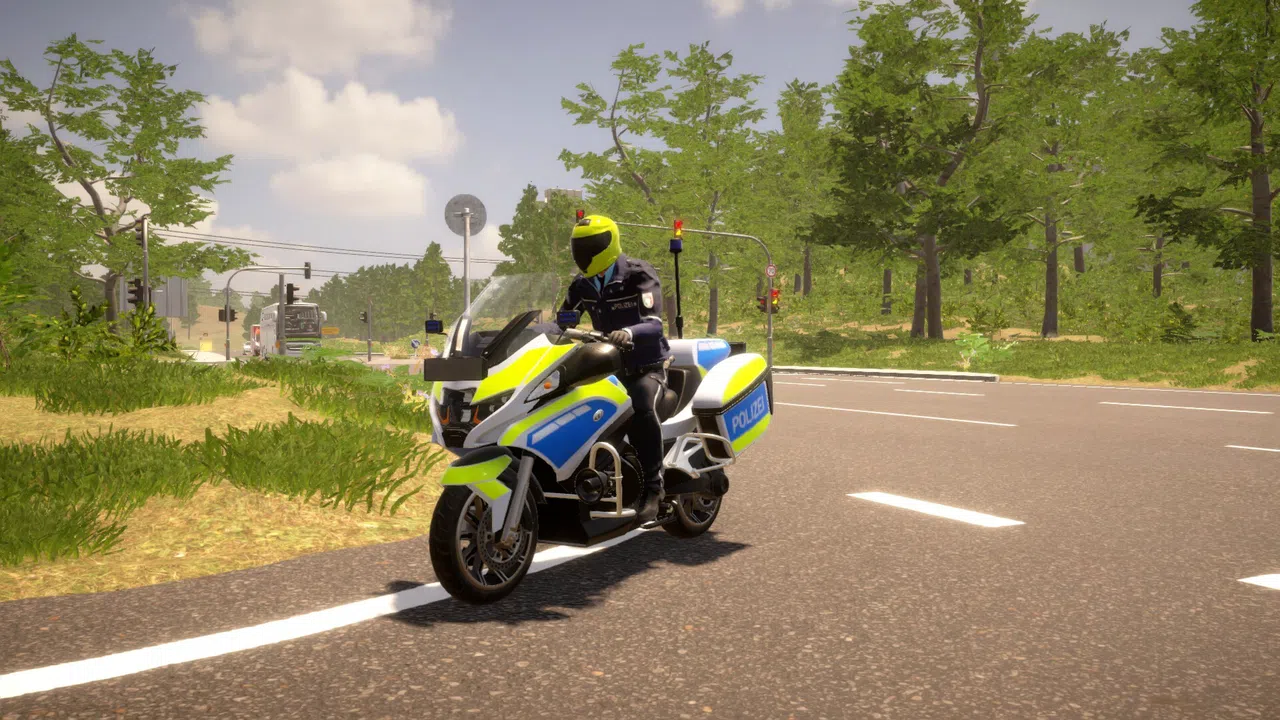 Autobahn Police Simulator 3 - Police Motorcycle Screenshot 0