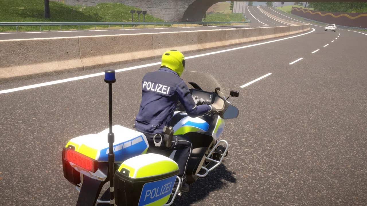 Autobahn Police Simulator 3 - Police Motorcycle Screenshot 1