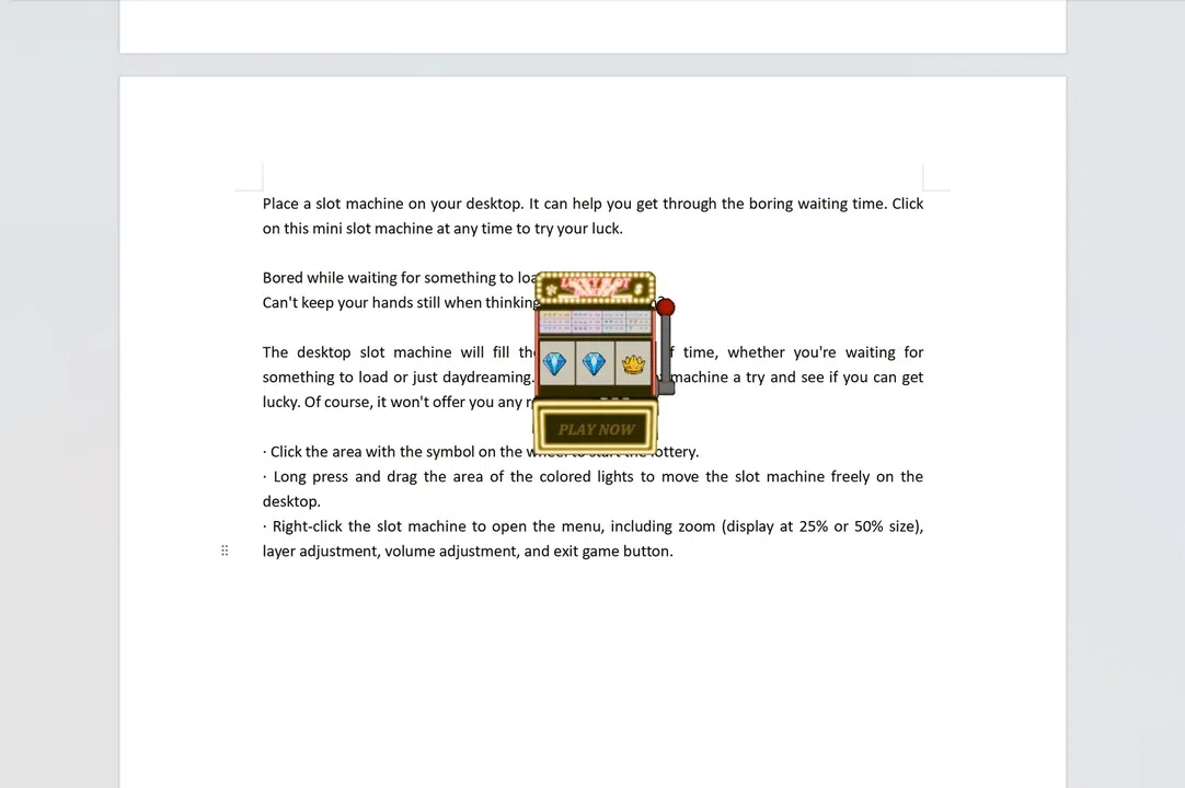 Desktop Slot Screenshot 1