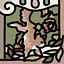 Cat behind the swing icon