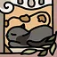 Cat in the artwork icon