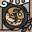 Cat in the plate icon