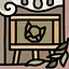 Cat on the blackboard icon