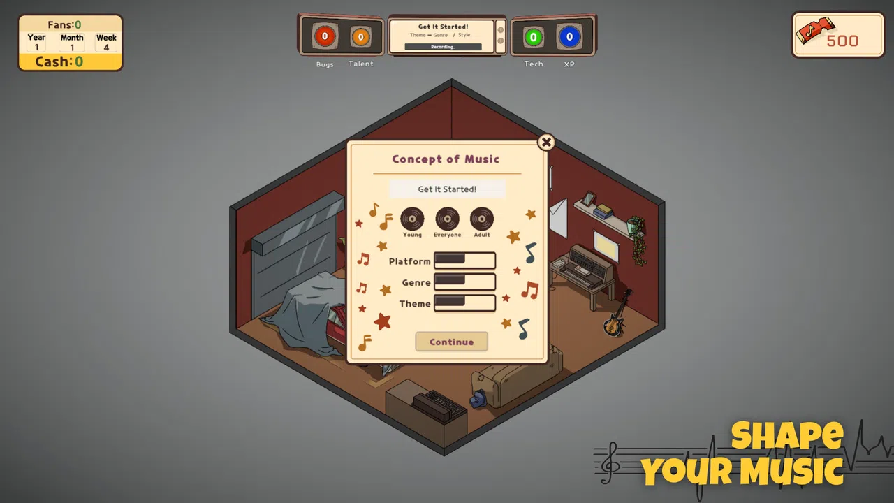 Music Producer Tycoon Demo Screenshot 1