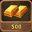 Collect 500 Gold icon