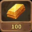 Collect 100 Gold icon
