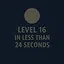 Finish Level 16 in less than 24 seconds icon