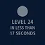 Finish Level 24 in less than 17 seconds icon